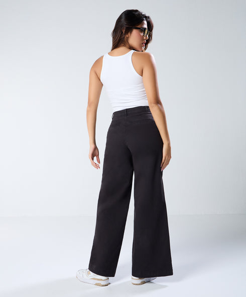 Black Twill Pant (Long length)